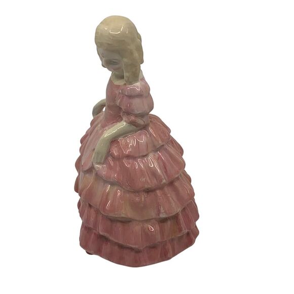 Royal‎ Doulton Rose Little Girl Pink Dress HN1368 Porcelain Figurine England - Picture 4 of 6